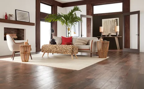 hardwood flooring in living rooom
